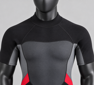 Custom <b>Men's</b> 2mm Neoprene Shorty <b>Wetsuit</b> Back Zip Thermal One Piece Diving Suit Swimming Suit - Product Image 5