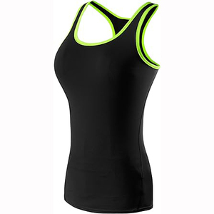 Débardeur rose sans couture respirant pour femme, dos nageur, sans manches, pour le sport, le fitness, le yoga, avec logo personnalisé - Product Image 3