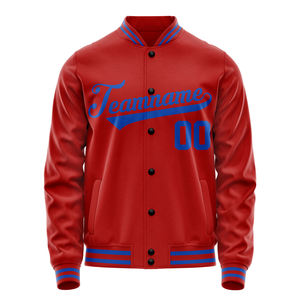 Chaquetas Varsity Unisex Personalizables con Bordado en la Parte Delantera, Cuello Alto, 100% Lana, Servicio OEM - Product Image 3
