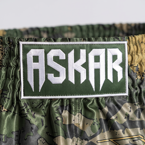 Shorts de Muay Thai et de Kickboxing Personnalisés en Gros avec Logo Imprimé par Transfert Thermique sur Spandex 140g, Séchage Rapide, Respirant et Léger - Product Image 3