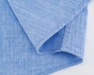 Chemise pour homme grande taille, couleur unie, manches longues, en lin et coton, chemise d'été confortable, décontractée, respirante et fraîche pour homme - Product Image 3