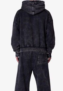 Sudadera con Capucha Oversize de Algodón 100% Lavado Ácido de Alta Calidad, 2 Piezas, Estilo Vintage, para Sublimación, Venta al por Mayor, Tallas Grandes - Product Image 2