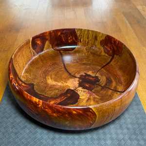 Bol de service moderne en bois et résine, écologique, de style côtier, de la marque HUMAYUN WORLD CRAFTS, au meilleur prix - Product Image 4