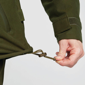 Veste de pêche à la mouche décontractée en toile unie avec capuche, coupe-vent, respirante, grande taille, fermeture éclair, pour homme, hiver - Product Image 6