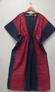 Caftán de nueva llegada, vestido largo de algodón con teñido anudado a mano, kimono de longitud completa, caftanes de dama de honor para mujer - Product Image 4
