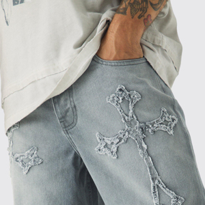 Fournisseur en gros de haute qualité, nouveau design, pantalon en jean pour homme, style baggy léger, dernière mode, streetwear tendance - Product Image 4