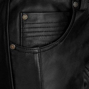 Pantalón de cuero para hombre más vendido a precio económico, pantalón de cuero recién llegado, pantalón de cuero genuino para hombre - Product Image 5