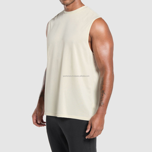 Gym Workout Running Fitness Vest For Men Lightweight Quick Dry Slim Fit Round Neck Men Tank <b>Top</b> - Product Image 5