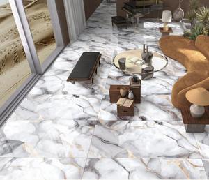 Piso y Revestimiento de Porcelana Pulida de Alta Calidad, Moderno y Lujoso, de 600X1200mm, con Acabado Brillante, Antibacteriano, con Apariencia de Mármol, para Interiores de Hoteles - Product Image 1