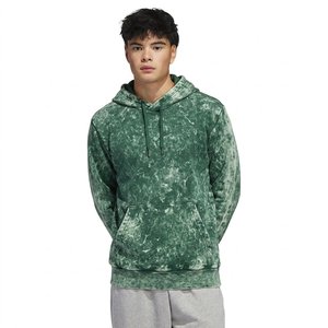Custom Men's Winter Acid Wash Embroidered Vintage Graphic Print Heavyweight 100% Cotton Fleece <b>Hoodie</b> Private Label Wholesale - Product Image 5