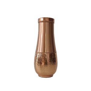 Linda botella de agua amarilla con diseño de sol y nubes, botella de cobre portátil para viajes. - Product Image 4