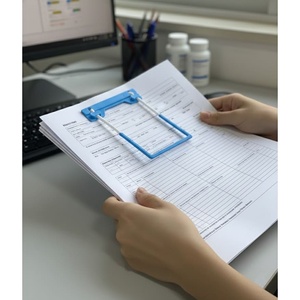 Plastic Tube Clip Fastener with Adhesive Base for <b>Document</b> Organization - Product Image 6