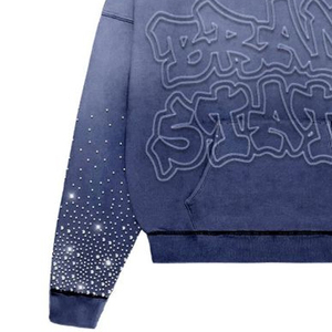 Sudadera con Capucha Personalizada con Pedrería en Relieve para Hombre, Estilo Urbano Oversize, de Felpa Francesa de Algodón, Moda Otoñal, Precios Bajos - Product Image 3
