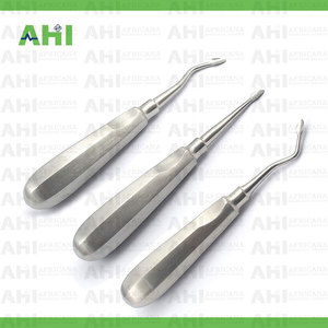 Juego de Elevadores Dentales Manuales Profesionales de Acero Inoxidable, Kit de Instrumentos Quirúrgicos para Extracción de Dientes, Agarre Ergonómico, 3 Piezas - Product Image 3