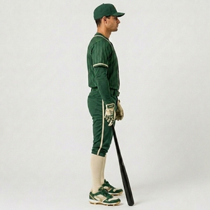 Conçu avec un matériau polyester à séchage rapide, construction respirante, uniforme de baseball personnalisé, vêtements de compétition, uniforme de baseball - Product Image 3
