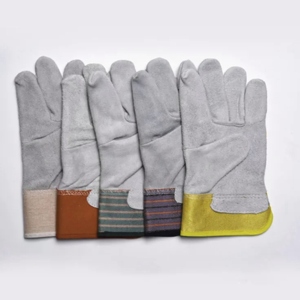 Gants de sécurité pour ouvriers du bâtiment, en cuir de vachette souple, pour la protection des mains lors du soudage - Product Image 3
