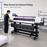 Impresora Eco Solvente ST-1801 de 1.8m con Cabezal de Impresión Dual I3200, Tanque de Tinta de 1500ml, Secado por Infrarrojos, Impresora de Inyección de Tinta de Gran Formato