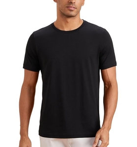 Wholesale Direct Factory Regular Fit Short Sleeve 100% Cotton 180 Grams Casual Streetwear Summer Fashion Solid Men's T-Shirt - Product Image 2