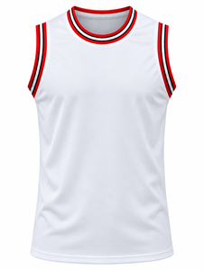 Ensemble de maillots de basket-ball personnalisés blanc et rouge 23, impression par sublimation, évacuation de l'humidité, vêtements unisexes pour adultes - Product Image 2