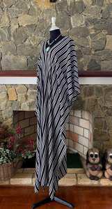 Vestido Caftán Boho con Cuello en V, Estampado Vintage, de Rayón, Talla Única, Corte Holgado y Fluido, Ropa de Playa para Mujer - Product Image 3