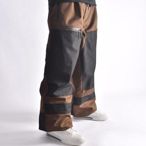 OEM personnalisé 100% polyester vêtements de ski Baggy hiver pantalon de snowboard fermeture éclair Hip Hop style coupe-vent ample grande taille - Product Image 1
