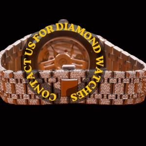 Reloj de Diamantes Hip Hop con Logotipo Personalizado en Oferta, Reloj de Pulsera de Cuarzo de Lujo para Hombre, Totalmente Cubierto de Diamantes, Disponible para Exportación - Product Image 4