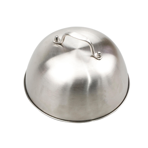 Couvre-plats ronds en acier inoxydable, argentés, pour menu alimentaire, anti-moustiques, pour restaurant, prix de gros - Product Image 2