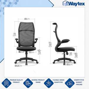 Silla de Oficina Ergonómica CORVUS de Malla con Respaldo Alto y Reposabrazos Abatibles de Calidad Excepcional a un Precio Nominal - Product Image 4