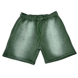 Pantalones Cortos de Algodón para Hombre, Diseño Moderno, Hechos a Medida, Estilo Vintage, Lavado Ácido, Color Sólido, Estampado con Efecto Desgastado, Estilo Casual - Product Image 4