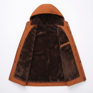 Ventes chaudes : veste d'hiver décontractée pour homme avec fermeture éclair, logo personnalisé imprimé, style streetwear, veste matelassée - Product Image 6