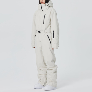 Traje de esquí térmico impermeable, mono de snowboard de invierno con cierre de cremallera, ropa de abrigo resistente para clima frío, para deportes al aire libre - Product Image 3