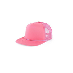 Casquette Trucker Unisexe Orange en Maille à 6 Panneaux Réglable Décontractée pour Printemps-Été - Product Image 3