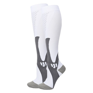 Compression <b>Socks</b> <b>Knee</b> <b>High</b> Breathable Knitted <b>Socks</b> Spandex Polyester Running Sports <b>Socks</b> Geometric Pattern Adult Summer - Product Image 2