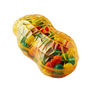 Kwang Hsieh boîtes d'emballage de bonbons en vrac en plastique de qualité alimentaire en forme d'arachide personnalisées pour chewing-gum et gelée - Product Image 1