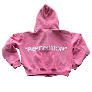 Sérigraphie personnalisée en coton polaire Boîte épaisse et lourde 360gsm Sweats à capuche zippés Boxy Fit pour hommes - Product Image 3