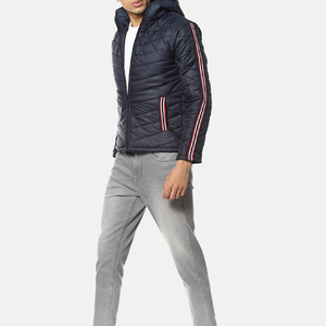 Custom Logo Stand Up Collar <b>Cropped</b> Quilted <b>Puffer</b> Men's <b>Jackets</b> Winter Outdoor <b>Jacket</b> Wholesale Heavy Weight <b>Puffer</b> <b>Jacket</b> - Product Image 2