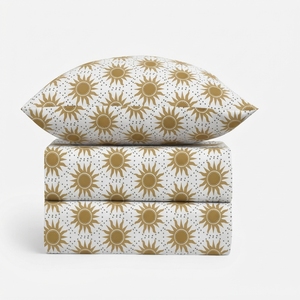 Dawn Bedsheet and 2 <b>pillow</b> in Set Modern Geometric Printed Cotton Flat Sheet 150 Tc - Product Image 3