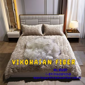 Almohadas de poliéster suave hueco conjugado 15D HC al por mayor para juguetes, sofás y cojines, acolchado certificado GRS hecho con copos de PET reciclado - Product Image 4