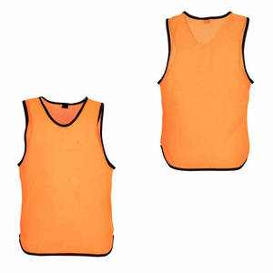 Chaleco Deportivo Transpirable de Malla Naranja sin Mangas con Cuello Redondo, Unisex para Adultos, para Todas las Estaciones, Fitness, Entrenamiento de Fútbol - Product Image 6