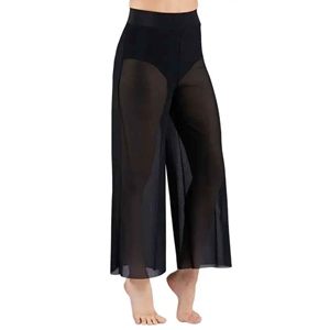 Pantalon large en maille pour femme, personnalisé, avec tissu doux et respirant, idéal pour le streetwear ou la détente - Product Image 1