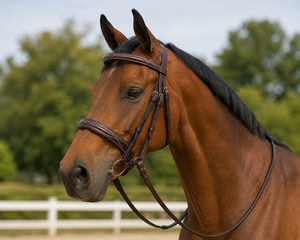 Bridons pour chevaux en cuir pleine fleur de qualité supérieure, fabricant d'équipements équestres en gros de Divine International - Product Image 6