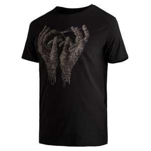 Camiseta de Alta Gama con Estampado de Estrellas de 280 g/m², Impresión Personalizada, Tela Gruesa, Estilo Retro Urbano - Product Image 2