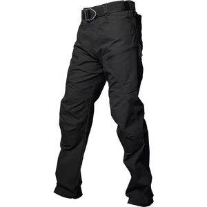 Pantalon large pour homme MANGOES FASHION, coupe décontractée, taille mi-haute, respirant, en tissu de velours côtelé crocheté, imprimé coton, avec cordon de serrage - Product Image 1