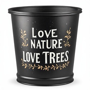 Festive Christmas Metal <b>Galvanized</b> <b>Planter</b> with Premium Rustic Finish for Garden Porch Patio Entrance and Holiday Seasonal Decor - Product Image 3