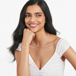 Lab-Grown Diamond Blossom Tennis <b>Bracelet</b> in Yellow Gold Women's Luxury Round Brilliant Cut - Product Image 4