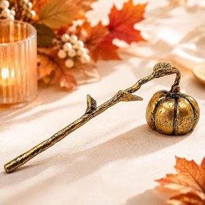 Brass <b>Candle</b> <b>snuffer</b> With Angel Figurine And Decorative Gourd For Indoor Home Decoration - Product Image 5