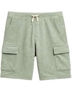 Shorts cargo pour homme vert sauge, taille élastique, cordon de serrage, style streetwear décontracté, avec poches latérales, shorts d'été, fabricant - Product Image 1