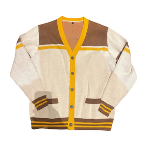 Suéter Iota personalizado, cárdigan transpirable de lana/acrílico, suéter de punto, ropa de fraternidad griega, calidad premium, invierno - Product Image 3