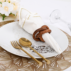 Nouveaux anneaux de serviette en bois Vente en gros directe d'usine Porte-mouchoirs de table Décoration de fête en papier pour les mariages - Product Image 2