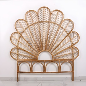 Tête de lit en rotin naturel pour lits queen et king size, prix direct usine - Product Image 4